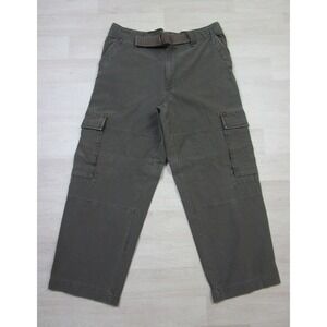 Old Navy 36‎ x 29.25 Surplus Cargo Pants Vintage Y2K Baggy Skater Wide Leg Green